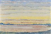 Ferdinand Hodler, Sonnenuntergang am Genfersee